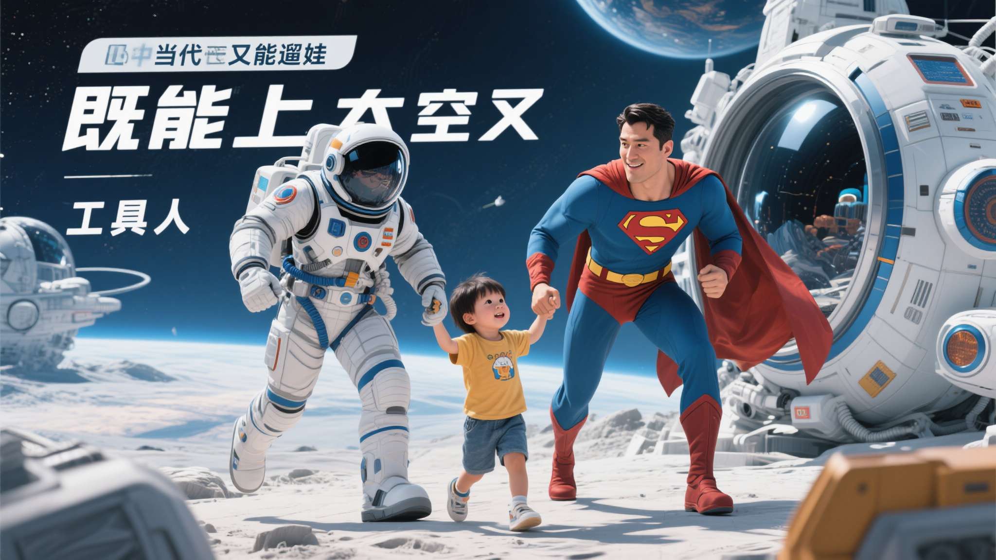 这种"既能上太空又能遛娃"的反差感，精准击中了当代宝爸的心理需求——他们不只想做
